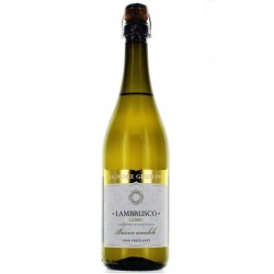 LAMBRUSCO BLANC S.GIUSEPPE 75CL 4.3 - Un vin blanc léger et pétillant au perlage fugitif, à la fois doux et fruité. 