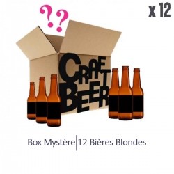 BOX MYSTERE 100% BIERES BLONDES X12 BIERES