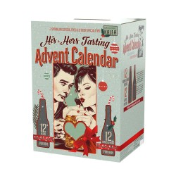 CALENDRIER DE L’AVENT COUPLE 12 BIERES + 12 VINS