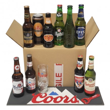 BOX DE NOEL 10 BIERES 10 PAYS + ACCESSOIRES