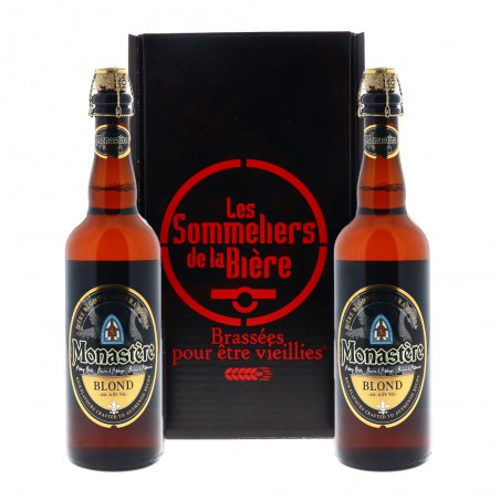 COFFRET SOMMELIER x MONASTERE - 2 BIERES BLONDES 75CL